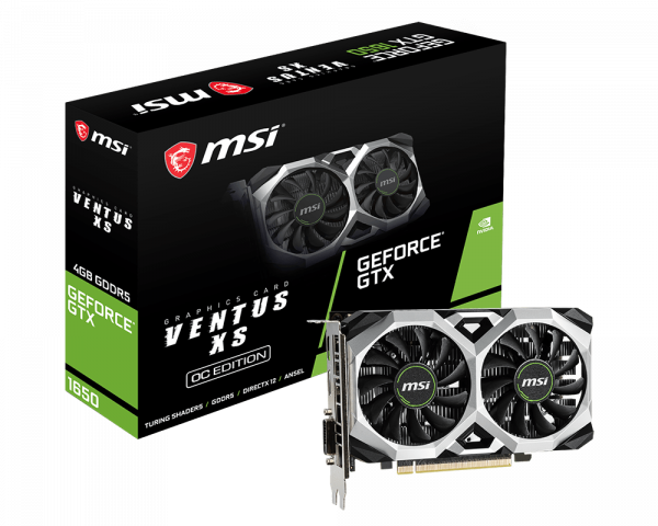 MSI GTX 1650 VENTUS XS 4G OC DDR5